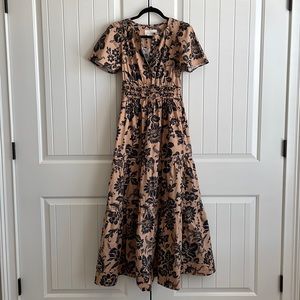COPY - ANTHROPOLOGIE Somerset Dress - Floral Tiered Maxi Dress with Pockets